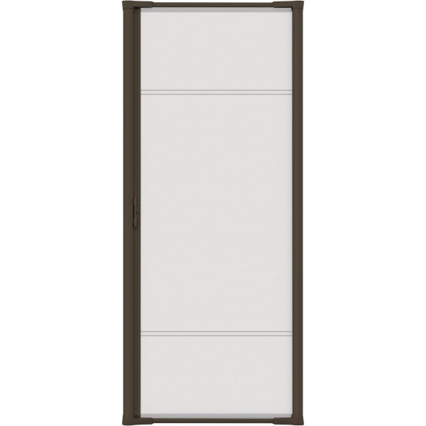 Larson Brisa 32 In. to  36 In. W x 80 In. to 81 In. H Single Door Brown Retractable Screen - Iieemm