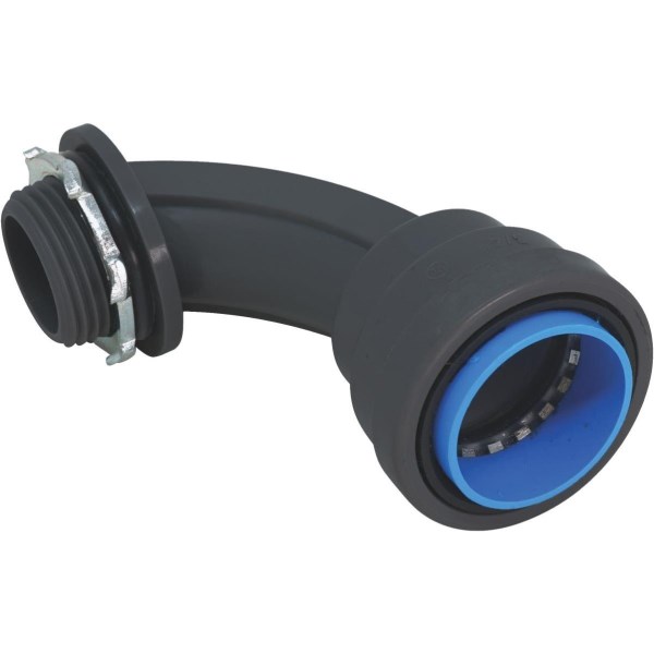 Southwire SimPush 1/2 In. Liquid Tight Non-Metallic Push-To-Install 90-Degree Elbow (5-Pack) - Iieemm