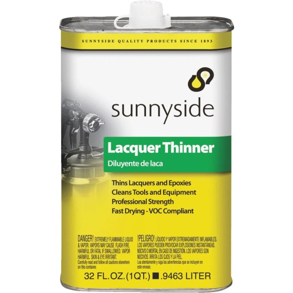 Sunnyside Low VOC Lacquer Thinner, Quart - Iieemm