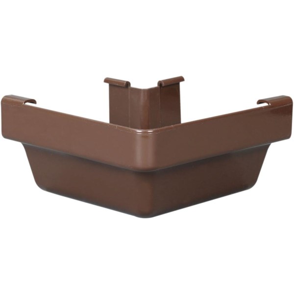 Amerimax 5 In. Traditional K-Style Brown Vinyl Gutter Outside Miter - Iieemm