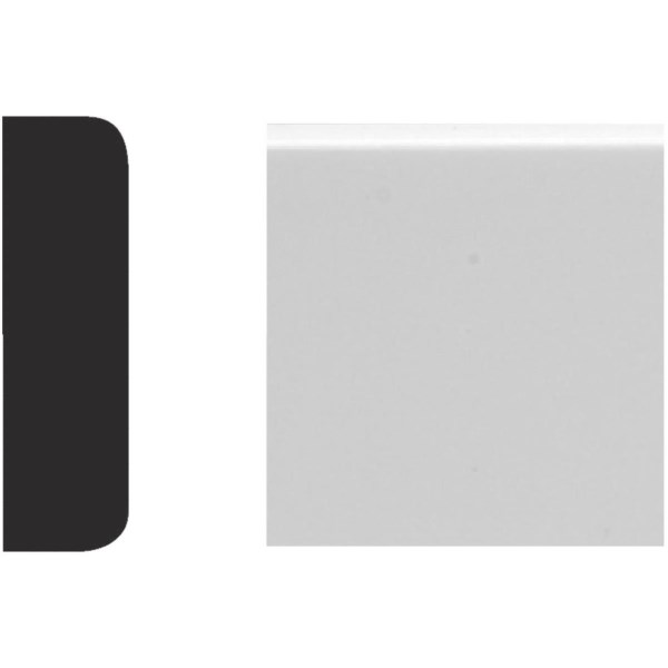 Royal 1/4 In. x 3/4 In. x 8 Ft. White PVC Screen Molding - Iieemm