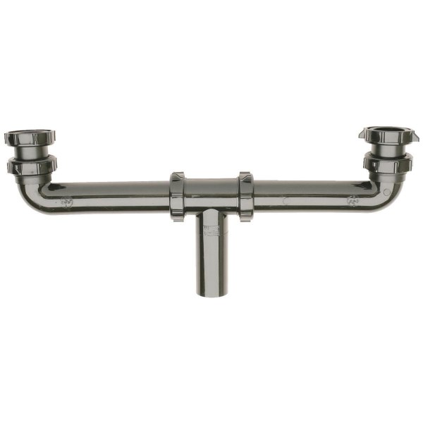 Do it 1-1/2 In. X 16 In. Black Plastic Center Outlet Waste - Iieemm