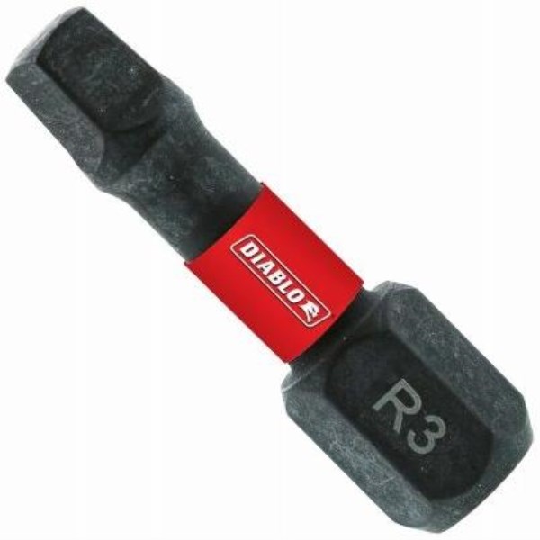 Diablo #3 Square Recess 1 In. Insert Impact Screwdriver Bit (5-Pack) - Iieemm