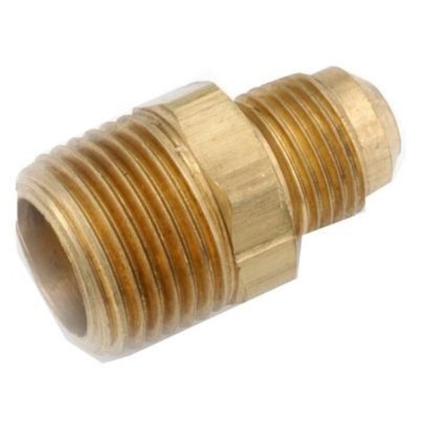 Anderson Metals 3/8 In. x 1/2 In. Brass Male Flare Connector - Iieemm