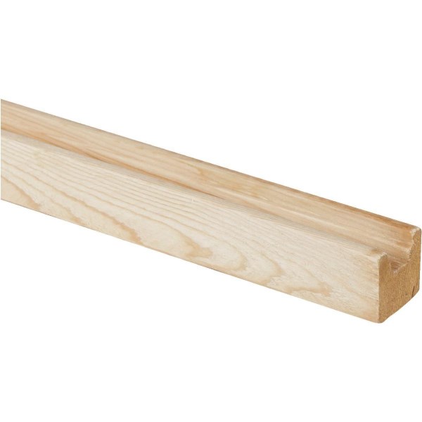 ProWood 8 Ft L x 1/2 In D Natural Treated Wood C-Cap Lattice Molding - Iieemm