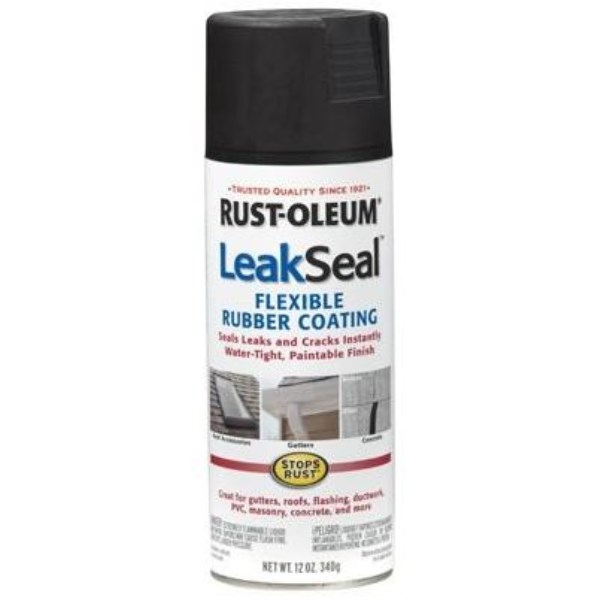 Rust-Oleum LeakSeal 12 Oz. Flexible Rubber Coating, Black - Iieemm