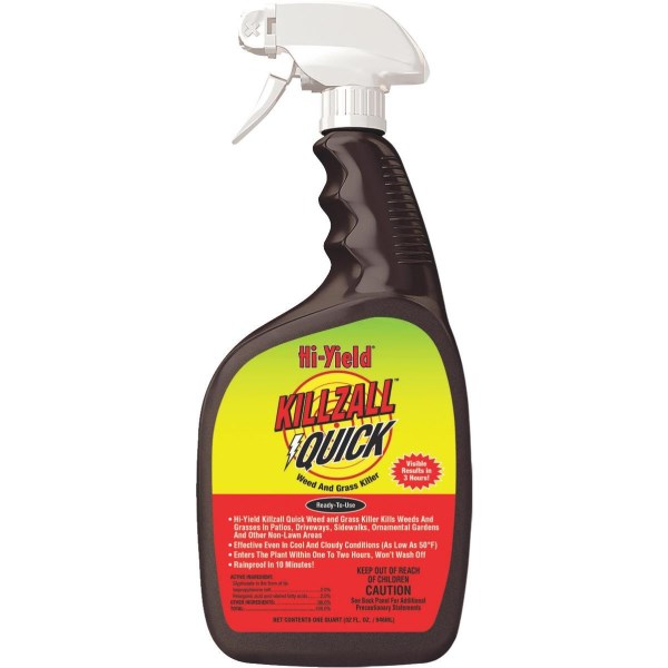 Hi-Yield Killzall Quick 32 Oz. Ready To Use Trigger Spray Weed & Grass Killer - Iieemm