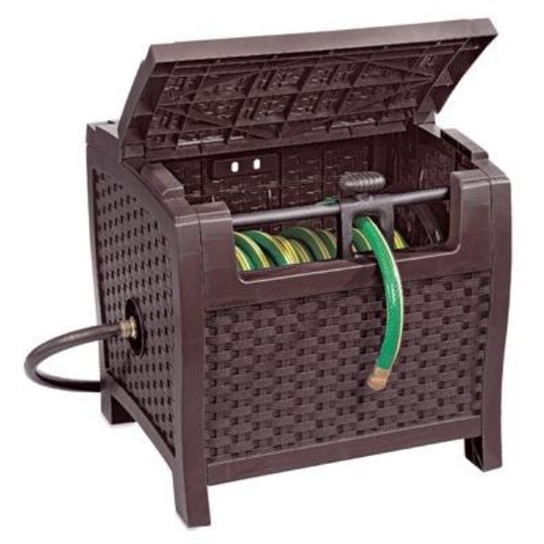 Suncast Slidetrak Hose 175 Ft. x 5/8 In. Brown Resin Hideaway Hose Reel - Iieemm