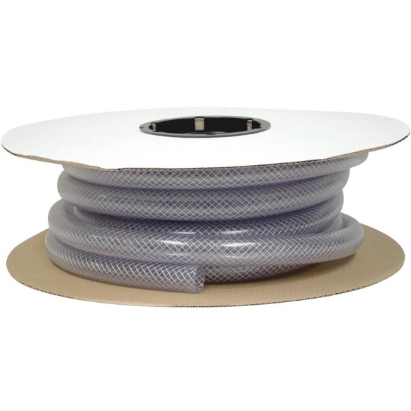 Abbott Rubber 1-3/8 In. x 1 In. x 50 Ft. Clear T12 Braided PVC Tubing, Bulk Spool - Iieemm