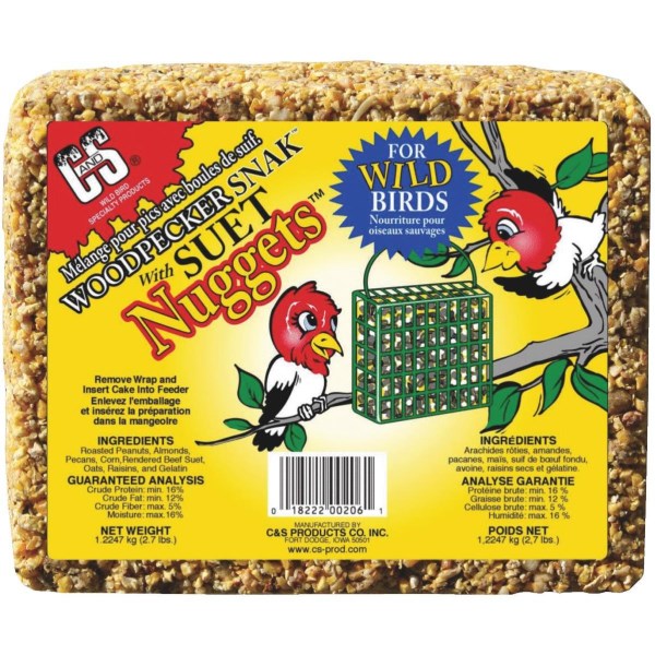 C&S Nuggets 2.4 Lb. Woodpecker Suet - Iieemm