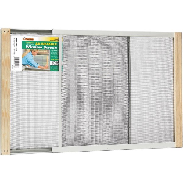 W.B. Marvin 15 In. x 19-33 In. Adjustable Window Screens by Frost King - Iieemm