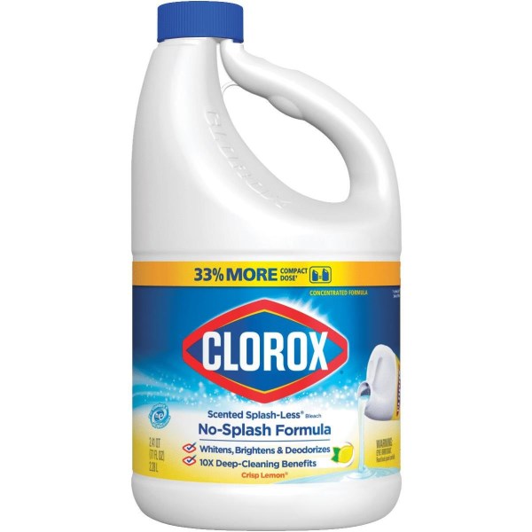 Clorox 77 Oz. Crisp Lemon Concentrated Splash-Less Liquid Bleach - Iieemm