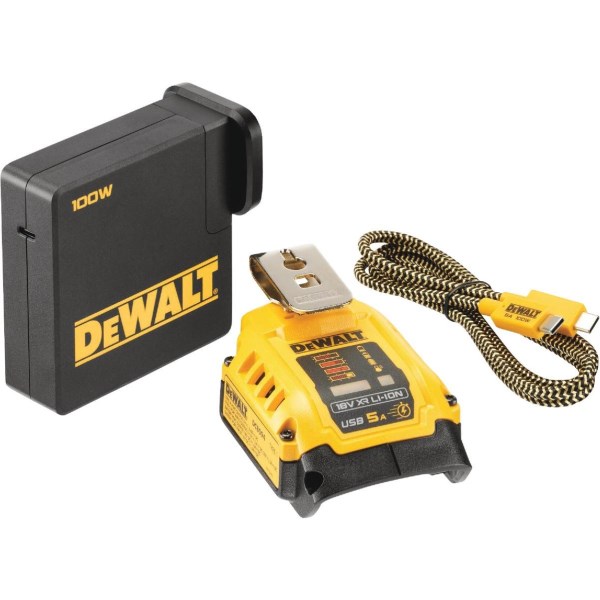DEWALT 20V MAX/FLEXVOLT Lithium-Ion USB Power Source and Charging Kit - Iieemm
