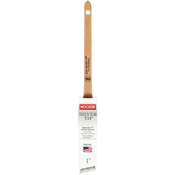 Wooster SILVER TIP 1 In. Thin Angle Sash Paint Brush - Iieemm