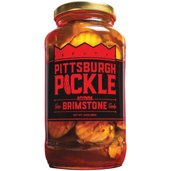 Pittsburgh Pickle Company Brimstone 24 Oz. Pickle Chips - Iieemm