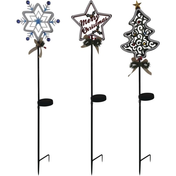 Alpine 30 In. LED Solar Christmas Garden Stake - Iieemm