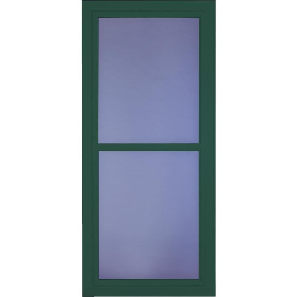 Larson Easy Vent 146 Series 36 In. W x 81 In. H x 1-7/8 In. Thick Green Full View Aluminum Storm Door - Iieemm