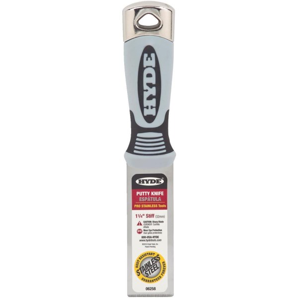 Hyde Pro Stainless 1-1/4 In. Stiff Putty Knife - Iieemm