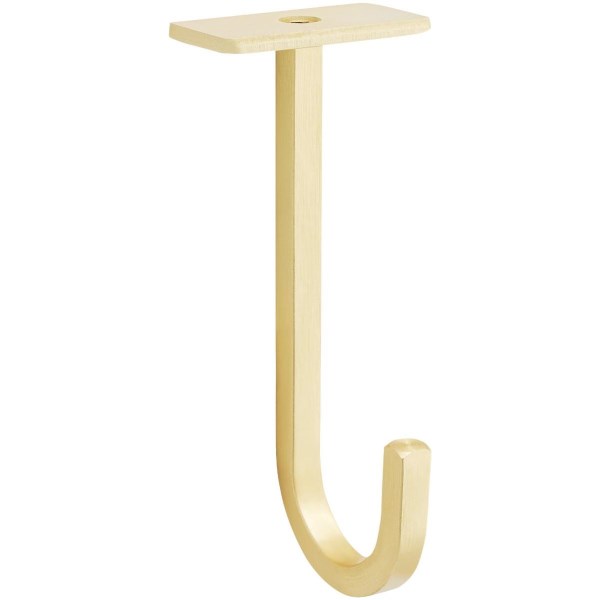 National 2647 5 In. Brushed Gold Steel Long Ceiling Plant Hook - Iieemm