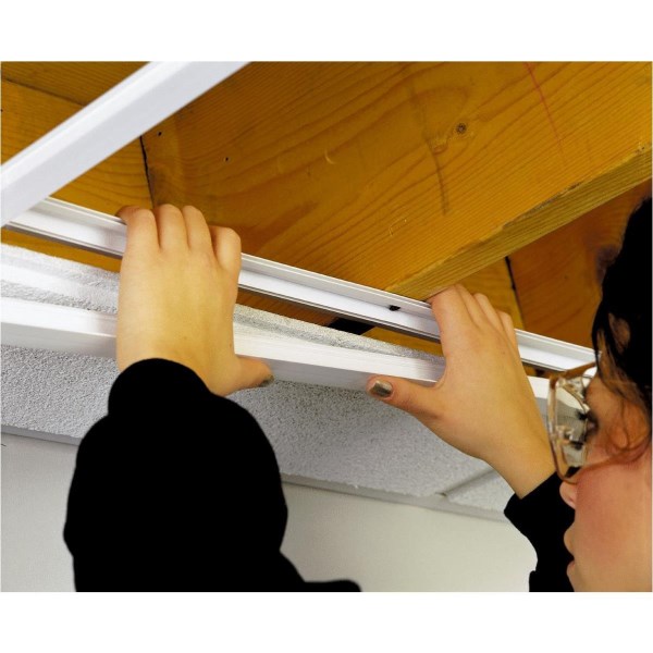 CeilingMax 8 Ft. x 15/16 In. White PVC Runner - Iieemm