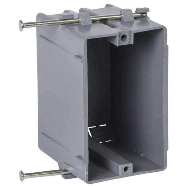 Gardner Bender 1-Gang PVC New Work Wall Electrical Box, 18 Cu. In. - Iieemm