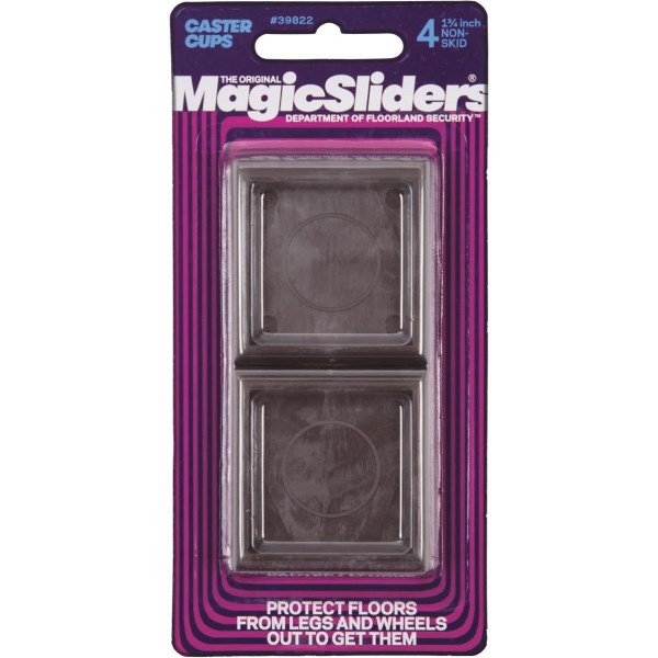Magic Sliders 1-3/4 In. Square Non-Skid Furniture Leg Cup (4-Pack) - Iieemm