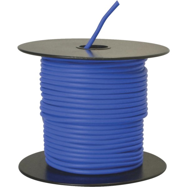 ROAD POWER 100 Ft. 14 Ga. PVC-Coated Primary Wire, Blue - Iieemm