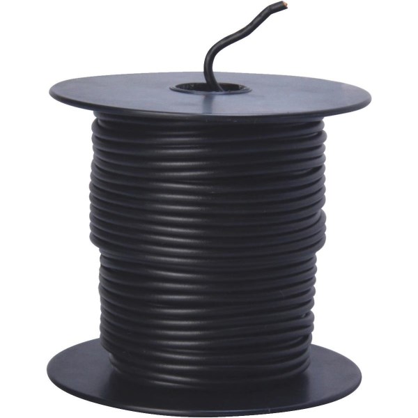 ROAD POWER 100 Ft. 16 Ga. PVC-Coated Primary Wire, Black - Iieemm