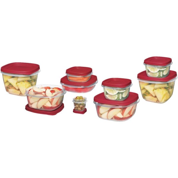 Rubbermaid Easy Find Lids 24-Piece Clear Food Storage Container Set - Iieemm