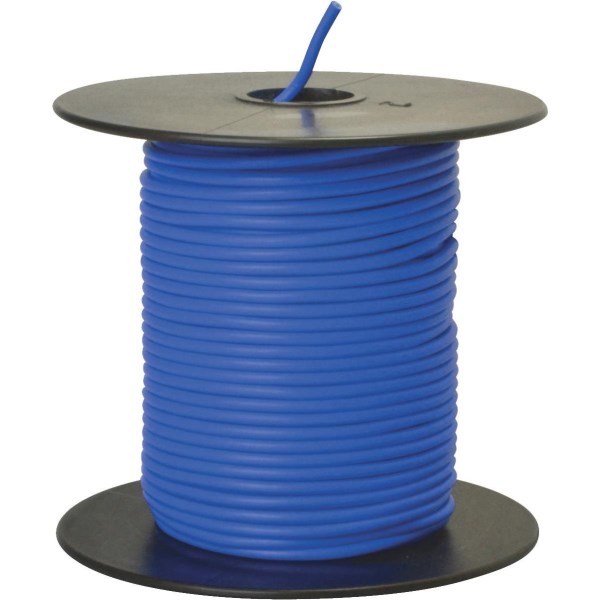 ROAD POWER 100 Ft. 18 Ga. PVC-Coated Primary Wire, Blue - Iieemm