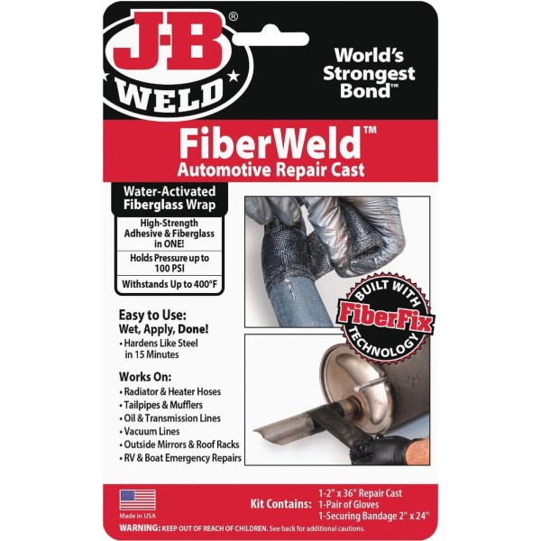 J-B Weld FiberWeld 2 In. W x 36 In. L Automotive Repair Cast Kit - Iieemm