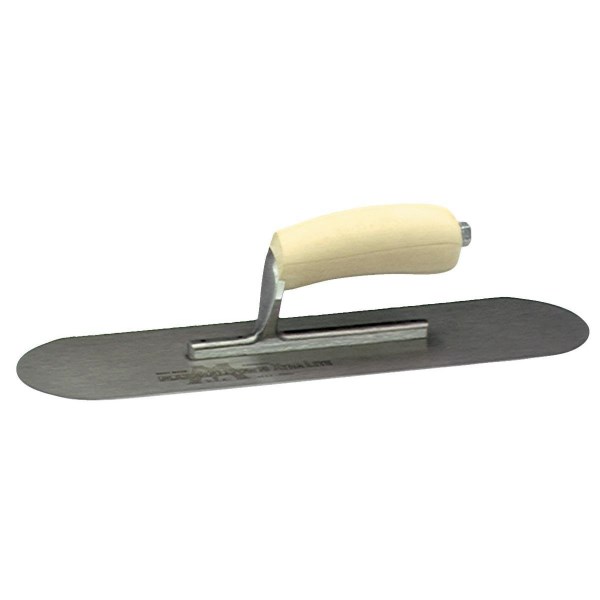 Marshalltown 4-1/2 In. x 16 In. Pool Trowel with Rounded Corners and Wood California Handle - Iieemm