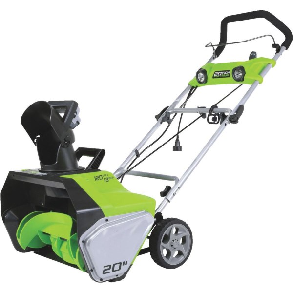 Greenworks 20 In. 13A Electric Snow Blower - Iieemm