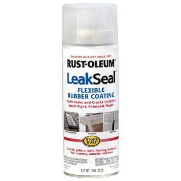 Rust-Oleum LeakSeal 12 Oz. Flexible Rubber Coating, Clear - Iieemm