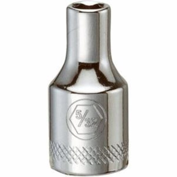 SAE Socket, Shallow, 6-Point,  5/32-In., 1/4-In. Drive - Iieemm