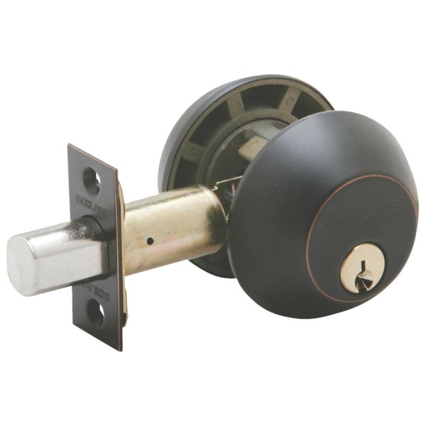 Schlage B-Series Aged Bronze Double Cylinder Deadbolt - Iieemm