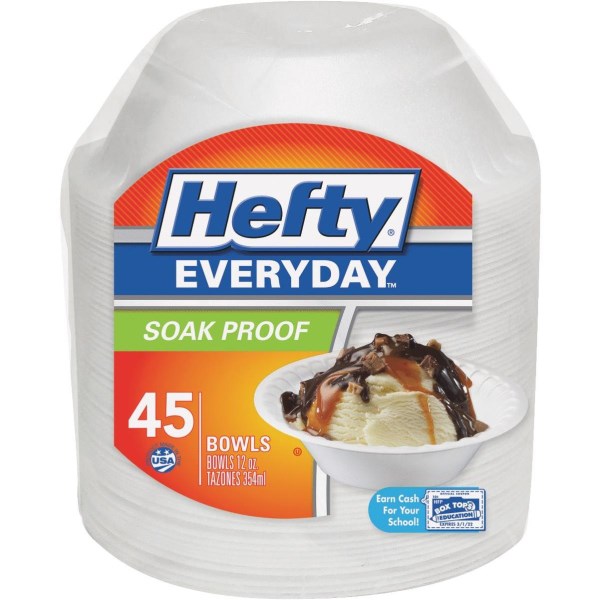 Hefty Everyday 12 Oz. Foam Bowl (45-Count) - Iieemm