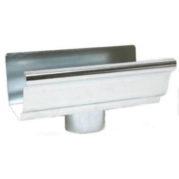 Amerimax 5 In. K Style Galvanized Gutter Drop Outlet - Iieemm