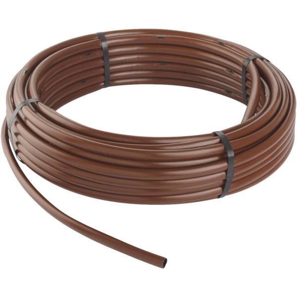 Rain Bird 1/2 In. X 100 Ft. Brown Plastic Emitter Drip Tubing - Iieemm