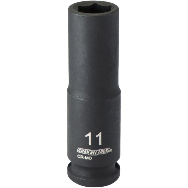 Channellock 3/8 In. Drive 11 mm 6-Point Deep Metric Impact Socket - Iieemm