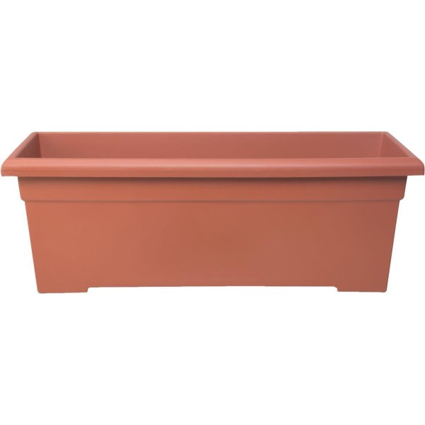 Myers 28 In. Poly Romana Clay Color Flower Box - Iieemm