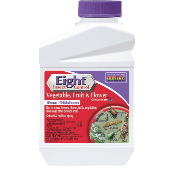 Bonide Eight 16 Oz. Concentrate Vegetable, Fruit, & Flower Insect Killer - Iieemm