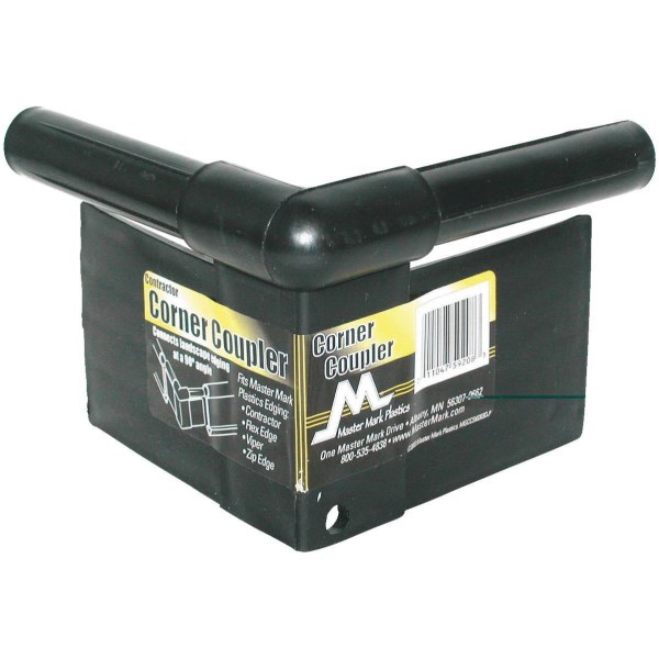 Master Mark Master Gardener 90 Deg. Black Plastic Contractor Lawn Edging Coupler - Iieemm