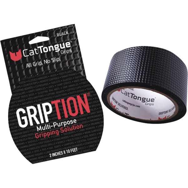 CatTongue Grips Gription 10 Ft. Black Non-Abrasive Anti-Slip Roll - Iieemm
