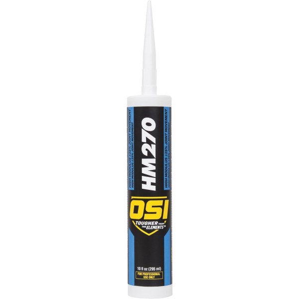 OSI HM270 10 Oz. White 100% Silicone Construction Sealant - Iieemm