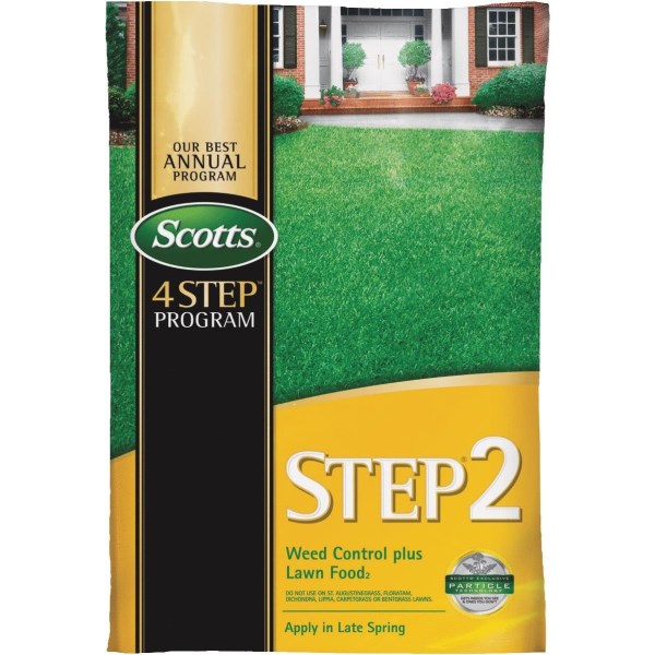 Scotts 4-Step Program Step 2 14.29 Lb. 5000 Sq. Ft. 28-0-3 Lawn Fertilizer with Weed Killer - Iieemm