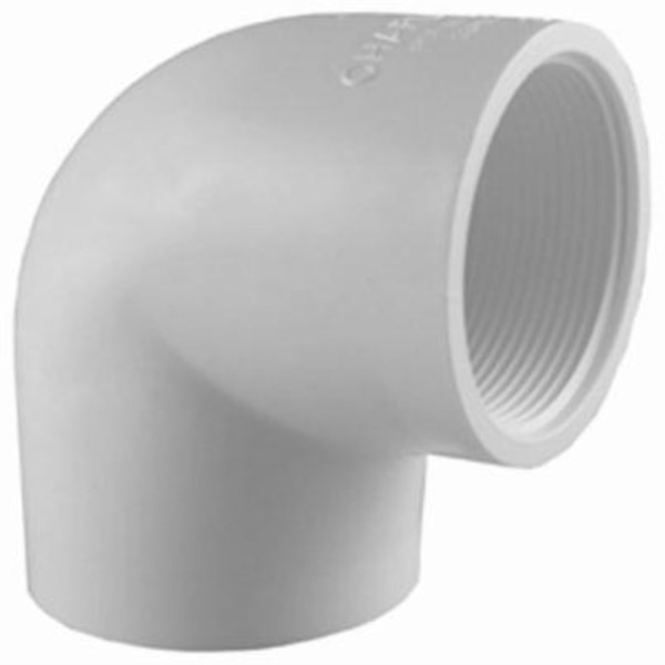 Charlotte Pipe 1 In. Slip x 1/2 In. Female Schedule 40 90 Deg. PVC Elbow (1/4 Bend) - Iieemm