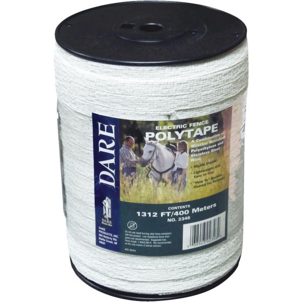 Dare 1/2 In. x 1312 Ft. Polyethylene Electric Fence Poly Tape - Iieemm