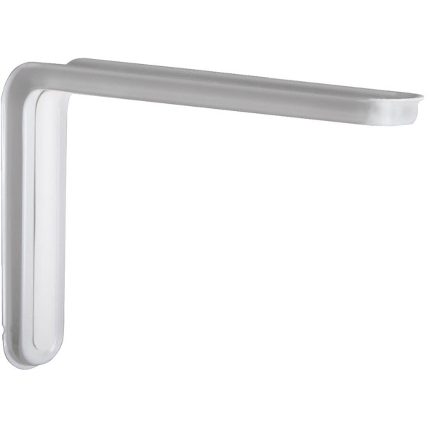 Knape & Vogt Slim-Line 12 In. D. x 7.75 In. H. White Steel L Bracket - Iieemm