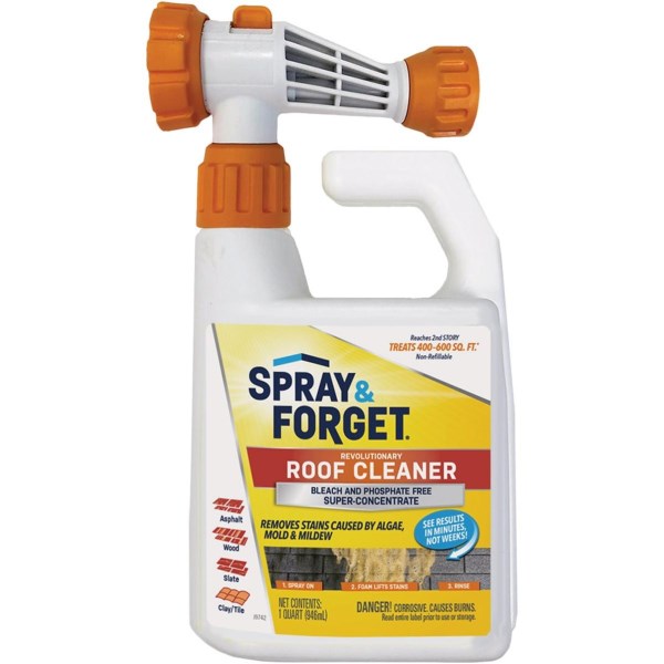 Spray & Forget 32 Oz. Revolutionary Roof Cleaner Hose End Super Concentrate - Iieemm